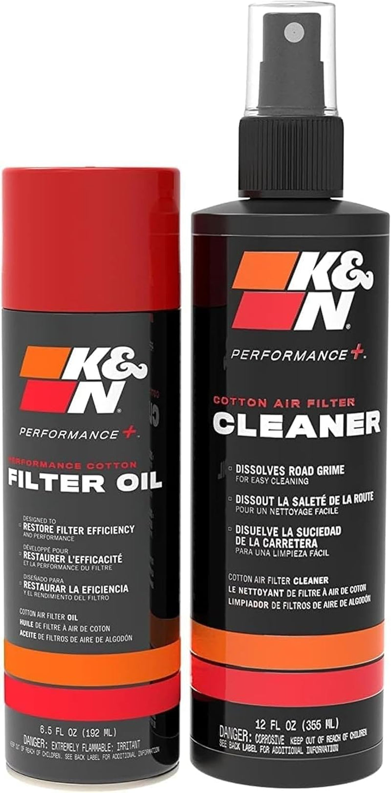 K&N Filter Reinigungskit I Öl & Reiniger I Für Optimale Reinigung Aller Luftfilter, 99-5003 EU